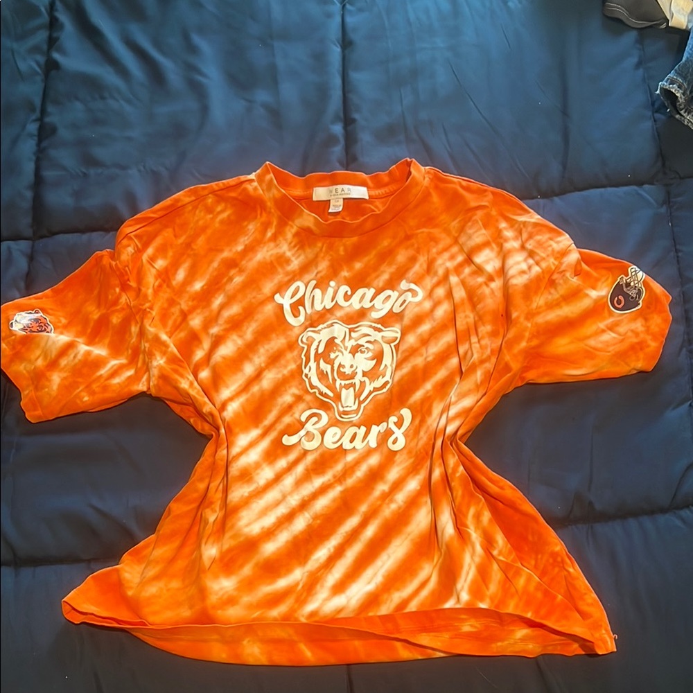 Orange Chicago Bears Tie-Dye T-Shirt